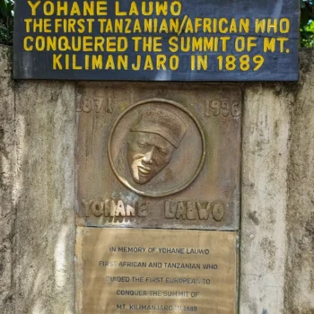 A plaque of Yohane Lauwo